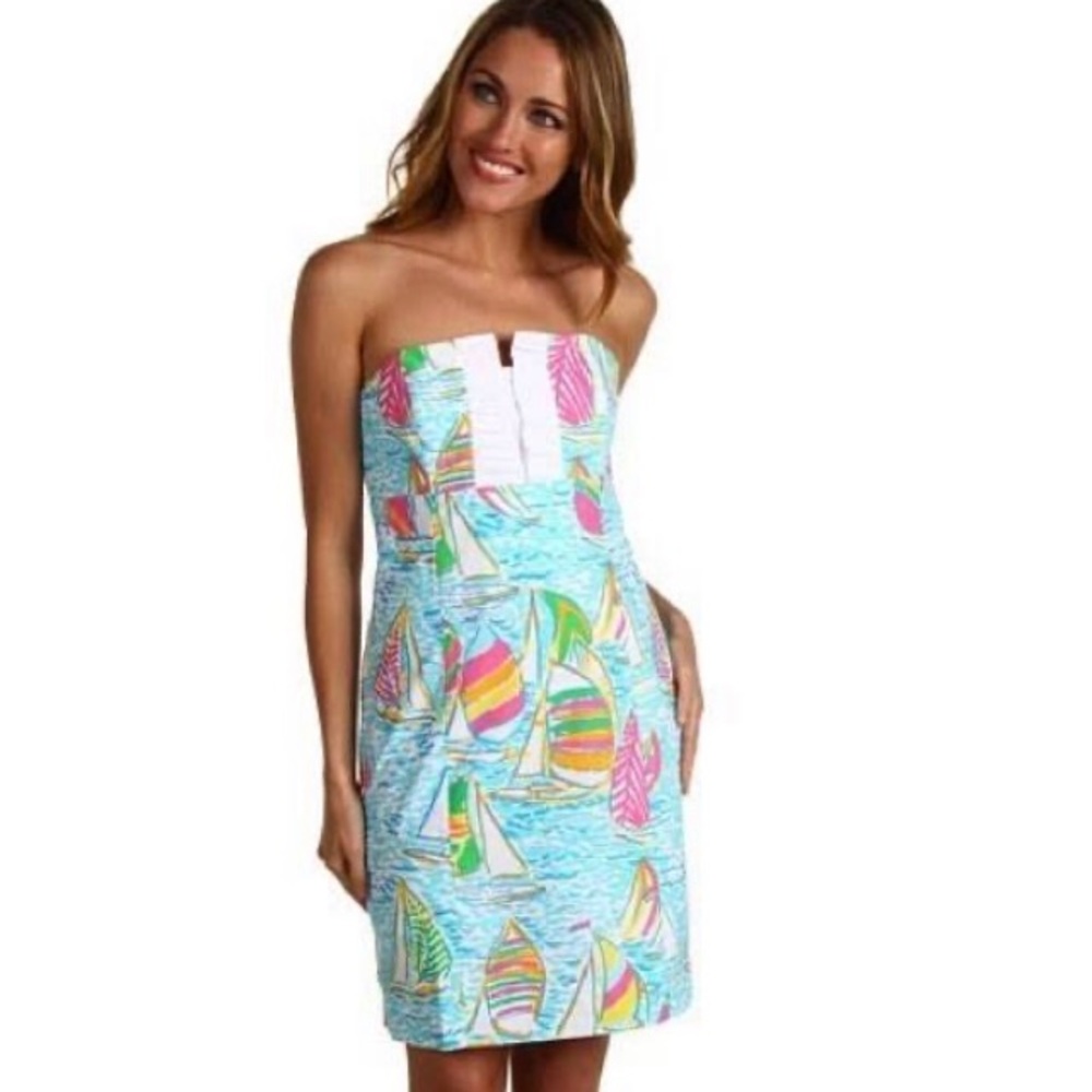 Lilly Pulitzer Strapless Franco Dress